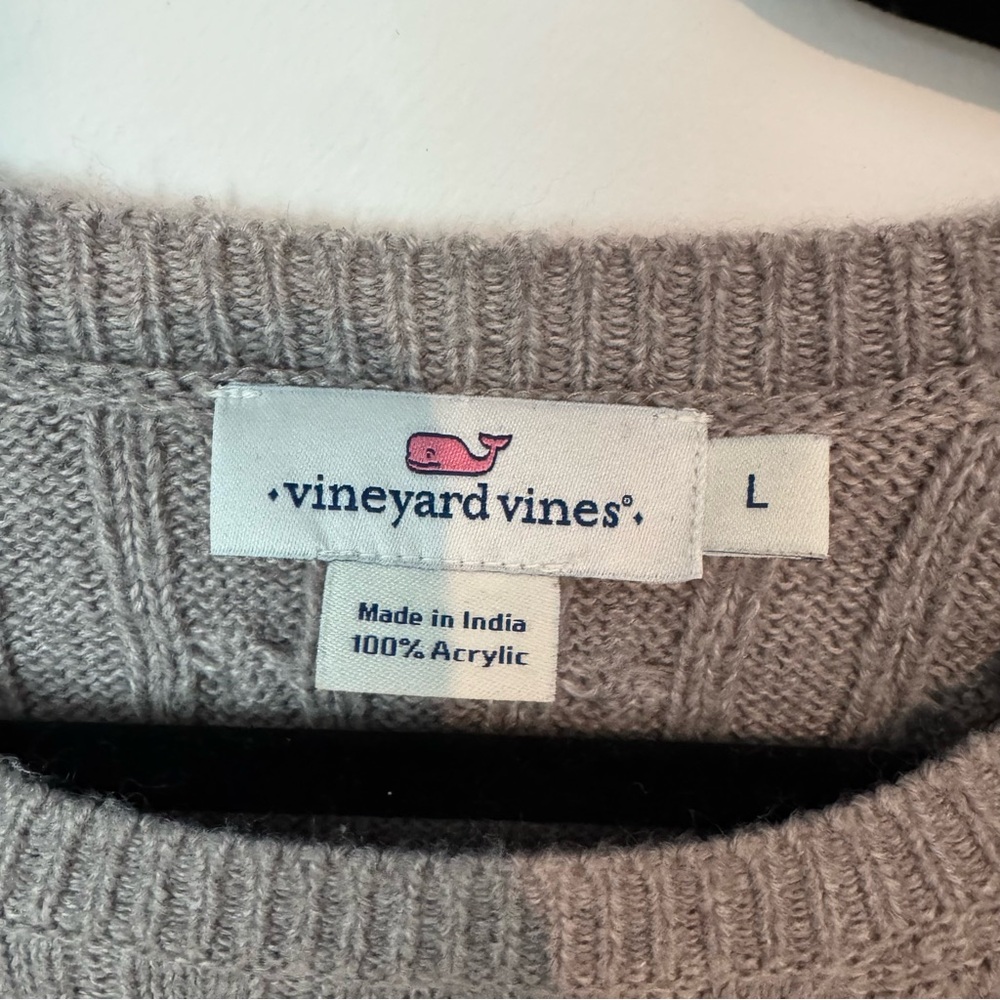 Vineyard Vines Soft Tan Acrylic Sweater - Picture 2 of 2